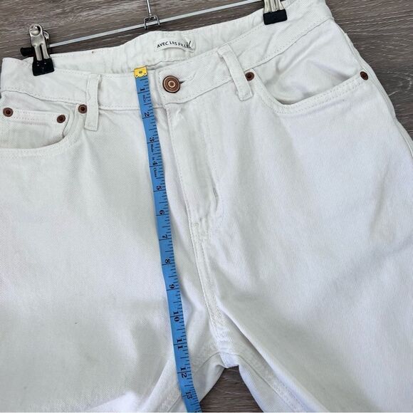 Avev les filles white straight leg high rise jeans women’s size 28 - Picture 4 of 10